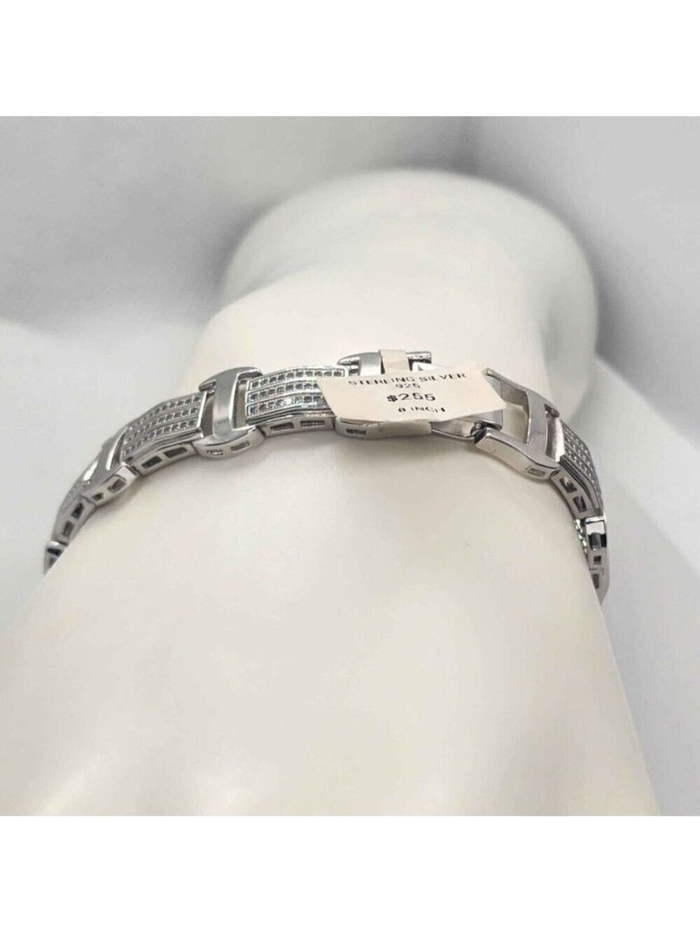 Brand New Sterling Silver 925 Bracelet with cubic zirconia stones